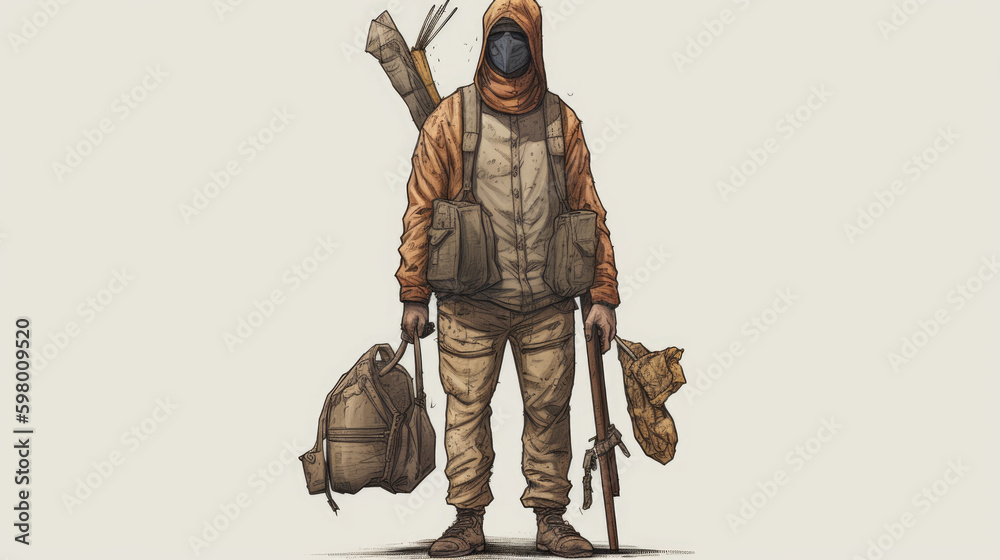 female mannequin dressed in a jacket, a serial killer wearing