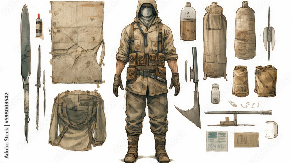 female mannequin dressed in a jacket, a serial killer wearing