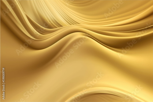 Golden Silk Waves Background