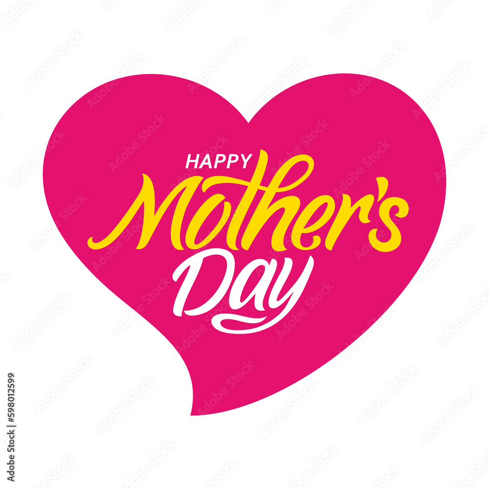 Happy Mother's Day Greeting vector typography design