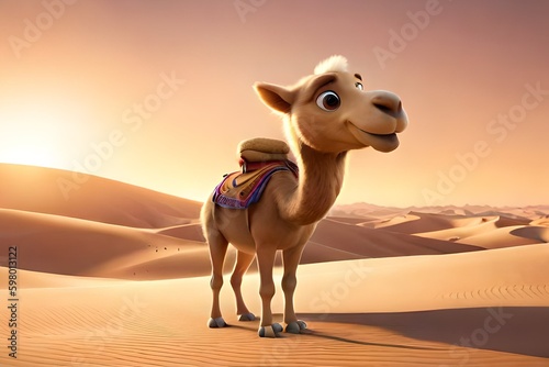 Fun camel. Generative AI