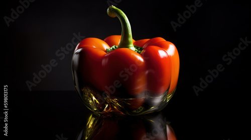 Bell pepper as a studio shot, generative ai