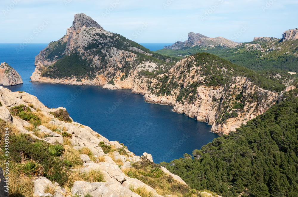 View from Mirador de Es Colomer, peninsula Formentor, Majorca View from Mirador de Es Colomer, peninsula Formentor, Majorca