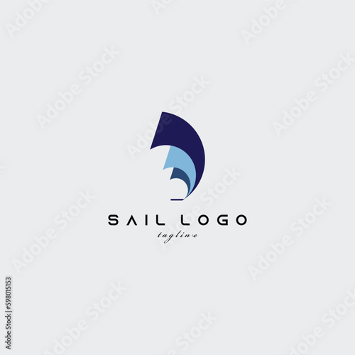 sail logo vector design for use brand company symbol etc