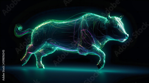  Capturing the Thrill of a Bull Run in Stock Photo