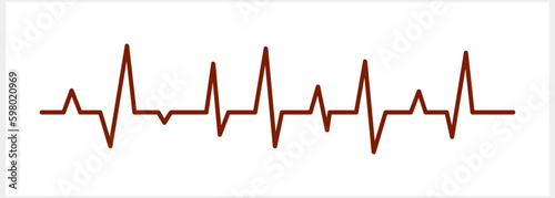 Doodle medicine heart icon. Sketch vector stock illustration. EPS 10