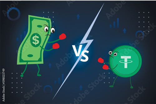 Battle of currencies dollar vs usdt stable coin