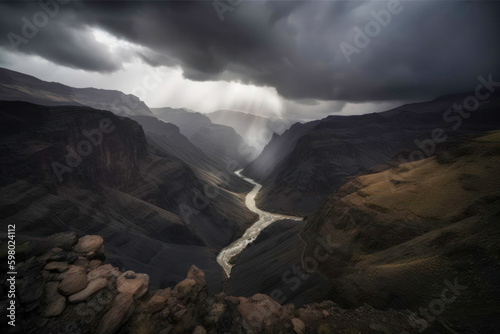 clouds over the mountains