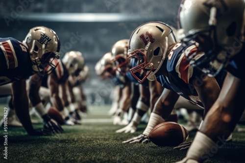 Gear up for the Game: American Football Players Ready to Dominate the Field, generative ai