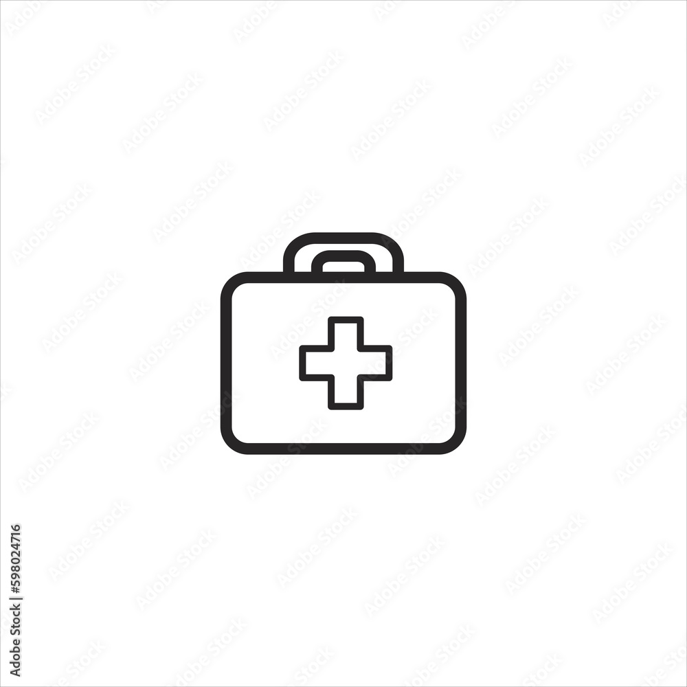 Medkit icon. sign icon. Vector illustration.