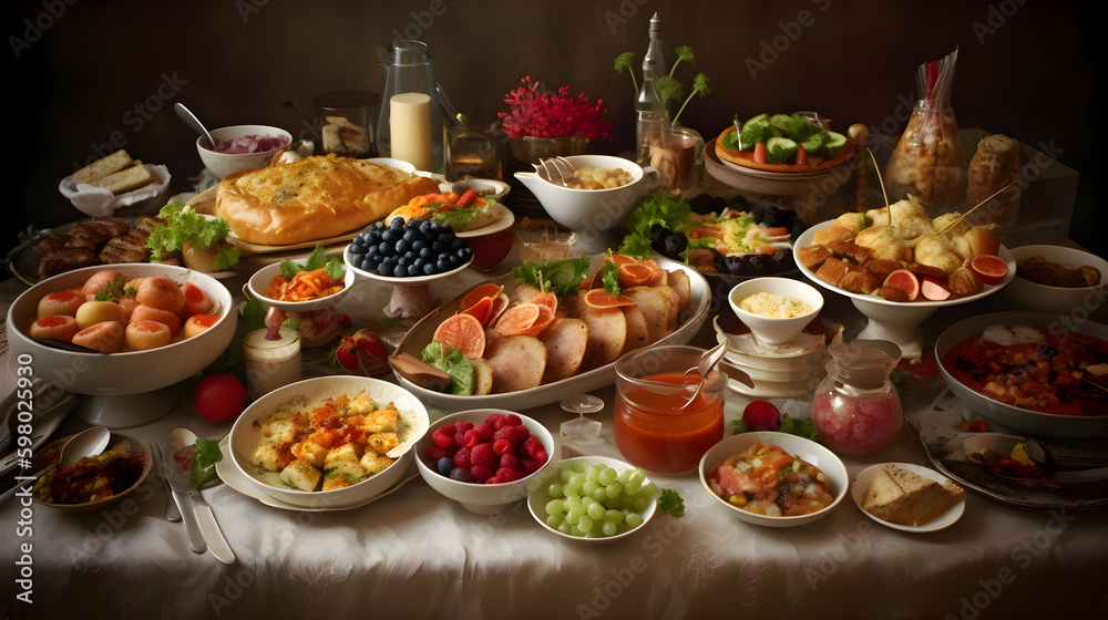 table setting for dinner