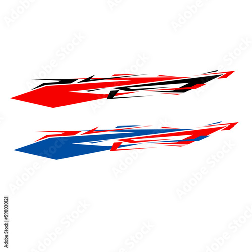 car body wrap livery decal sticker design vector