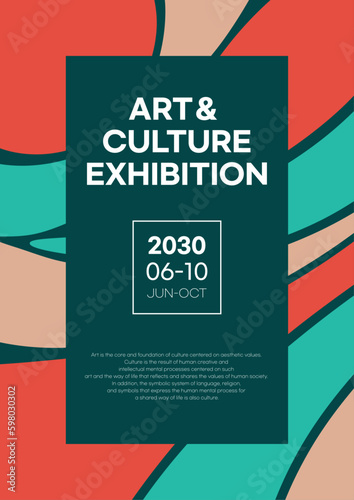 Art exhibitions, invitations to contemporary fairs, abstract and contemporary paint art design
