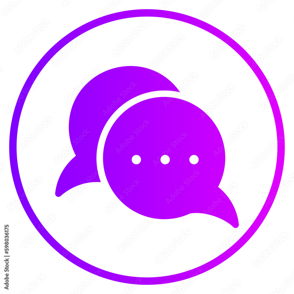 discussion gradient icon discussion gradient icon