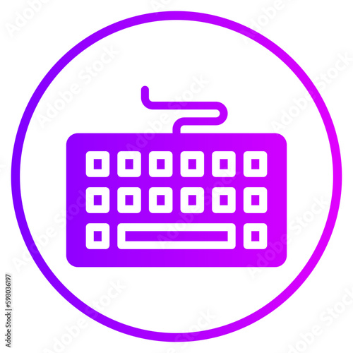 keyboard gradient icon
