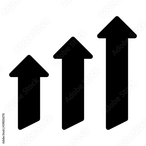 growth glyph icon