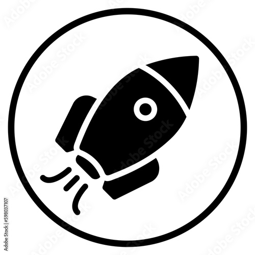 rocket glyph icon