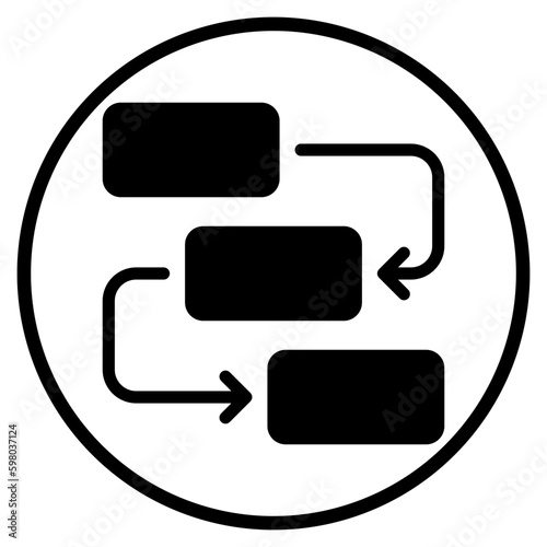 workflow glyph icon