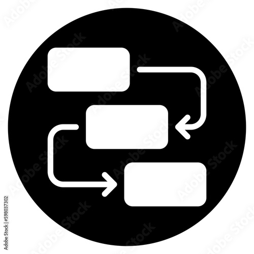 workflow glyph icon