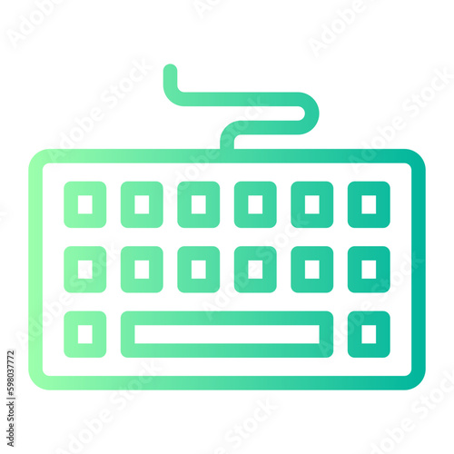 keyboard gradient icon