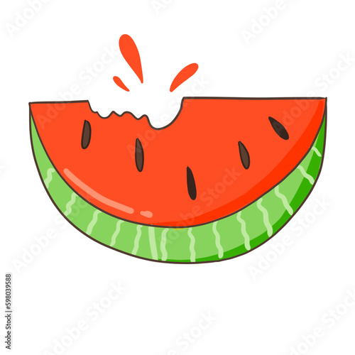 illustration of watermelon