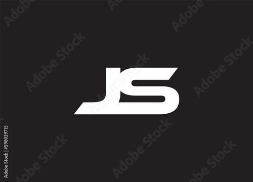 JS Modern Initial letters Logo Design