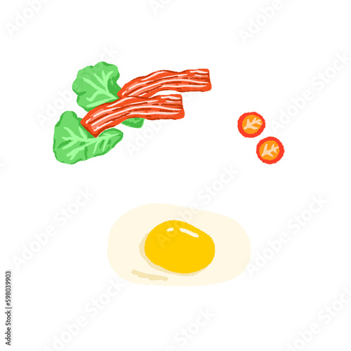 fried egg on a plate