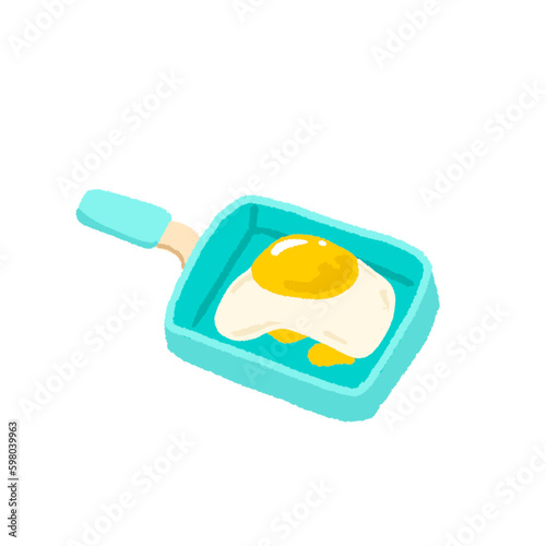fried egg on a plate