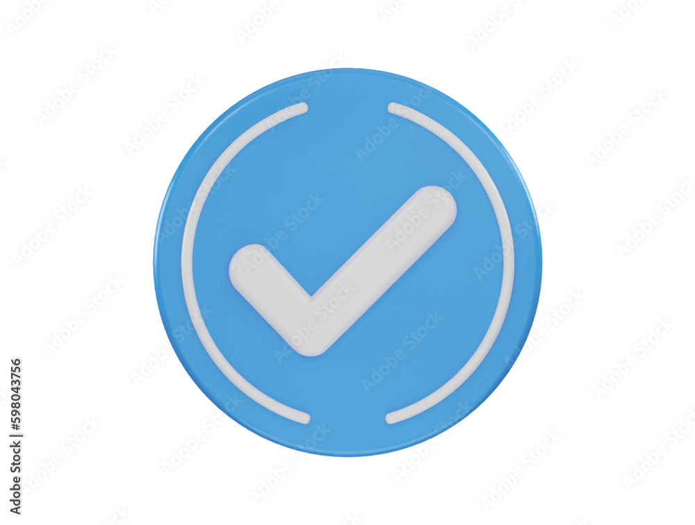 verified icon 3d rendering vector illustration verified icon 3d rendering vector illustration