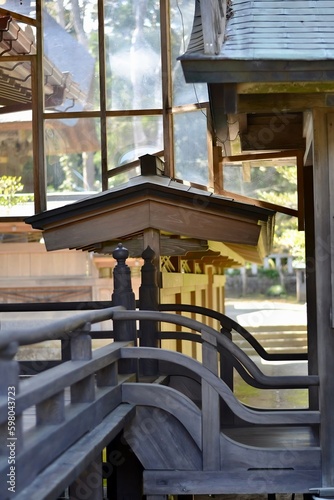 Inside Tocho-ji temple or Fukuoka Giant Buddha temple in Fukuoka, Japan photo