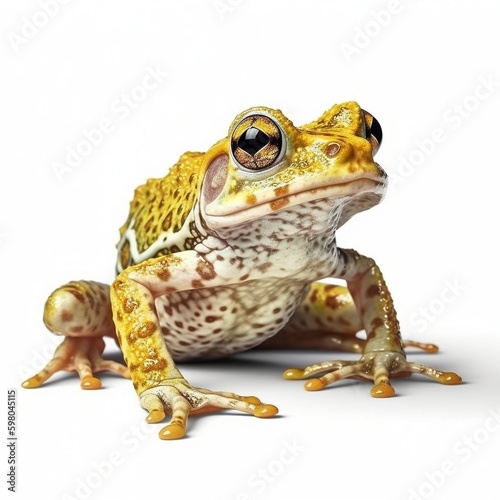 Frog isolated on white background (Generative AI)