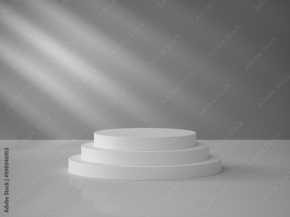 3D Rendering stand podium for mockup product display 3D Rendering stand podium for mockup product display