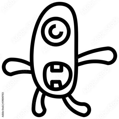 horror line icon,linear,outline,graphic,illustration