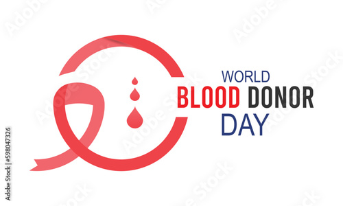  World blood donor day. June 14. annoual Vector illustration background design.