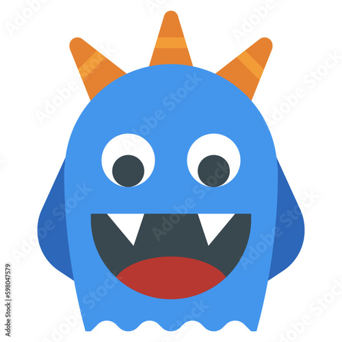 monster line icon,linear,outline,graphic,illustration