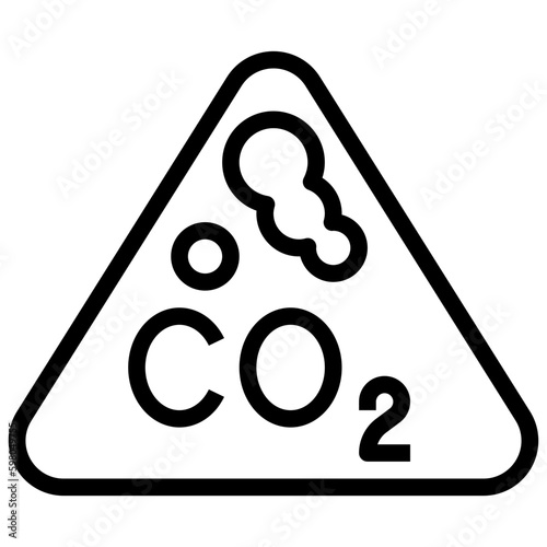 co2 line icon,linear,outline,graphic,illustration