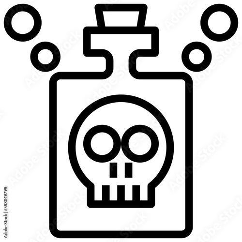 potion line icon,linear,outline,graphic,illustration