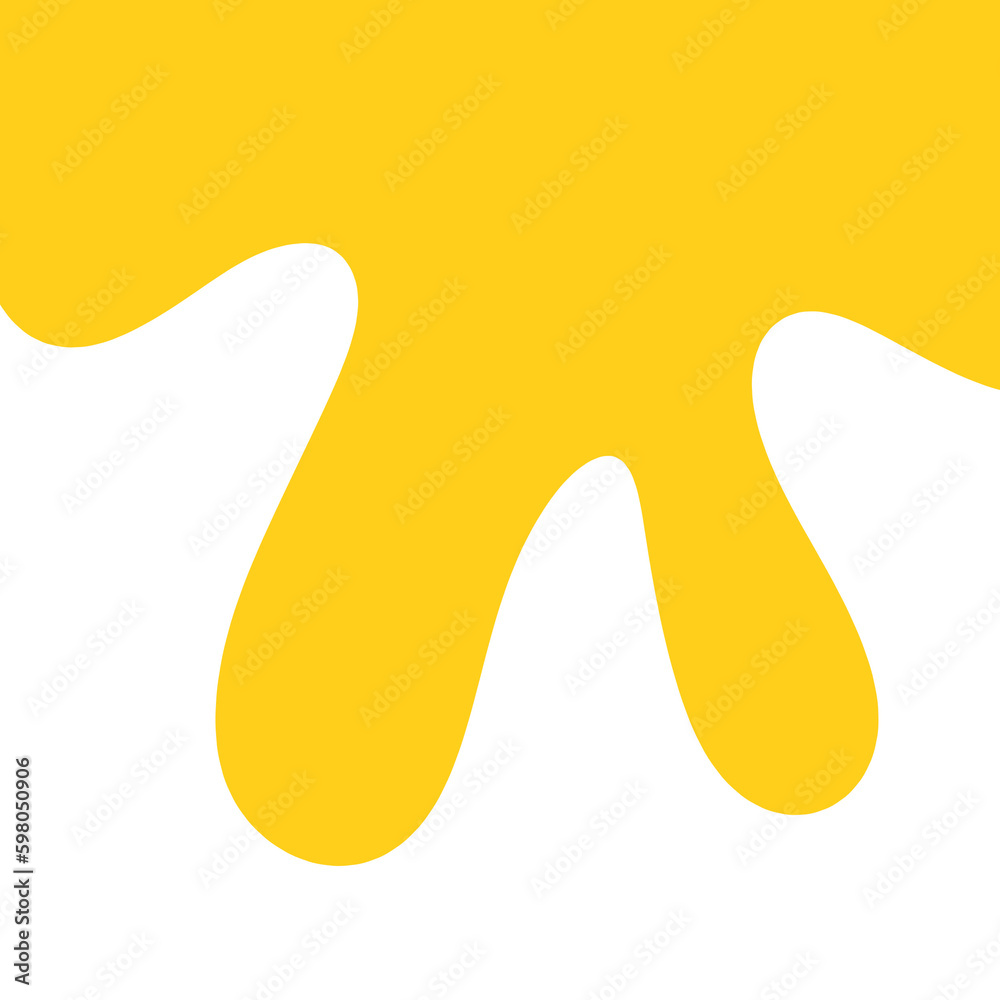 Yellow Abstract Shape Illustration.decorative corner.border Yellow Abstract Shape Illustration.decorative corner.border