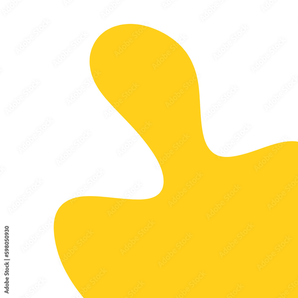 Yellow Abstract Shape Illustration.decorative corner.border Yellow Abstract Shape Illustration.decorative corner.border