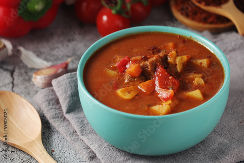 Traditional Hungarian meat stew - Goulash