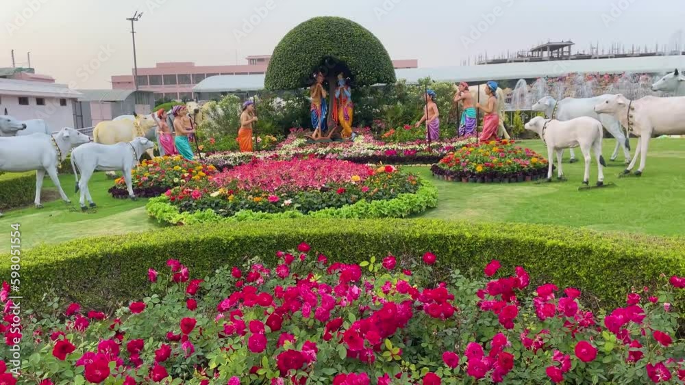 Prem Mandir is a Hindu temple dedicated to Shri Radha Krishna, located in the holy city of Vrindavan, Uttar Pradesh, India