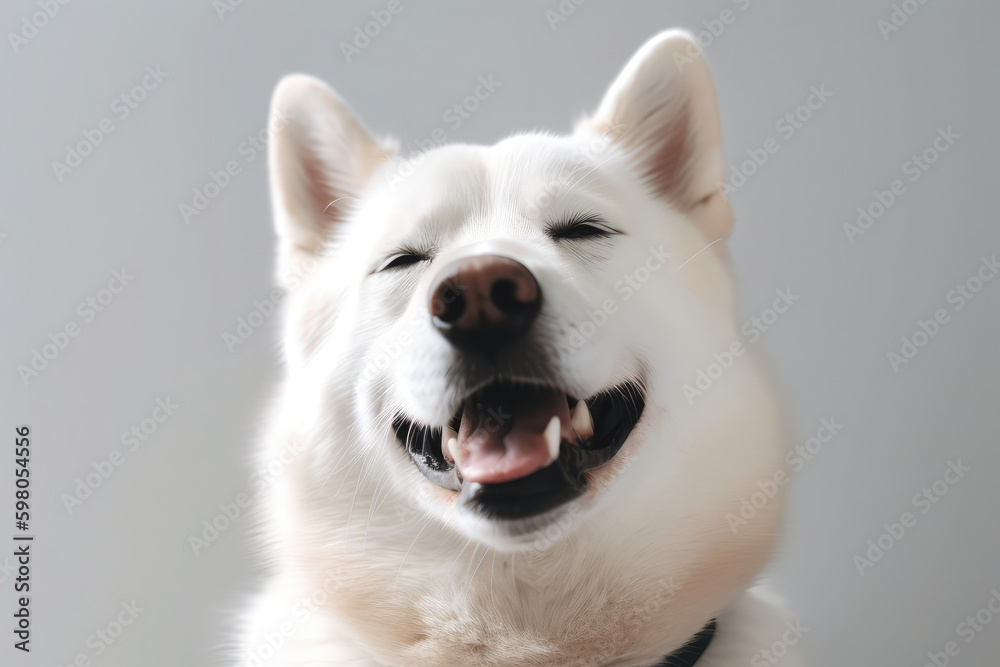 a happy dog, generative AI