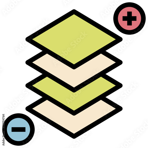 layers line icon,linear,outline,graphic,illustration