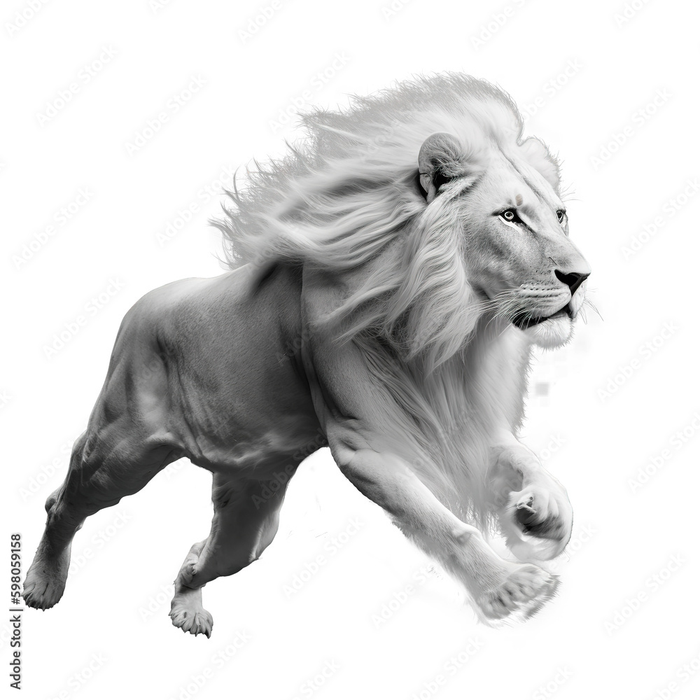 Photography white lion