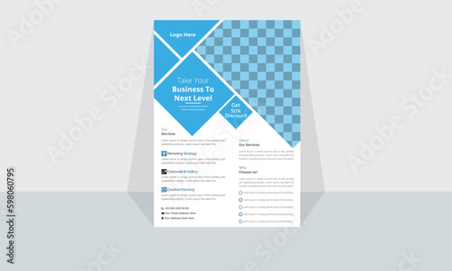 Minimal Modern Corporate and Creative Business Flyer Design Template Horizontal Name Flyer Simple and Clean Visiting Flyer Vector illustration Colorful Business Flyer,Brochure Design
