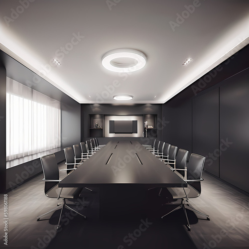 Business Meeting room with chairs