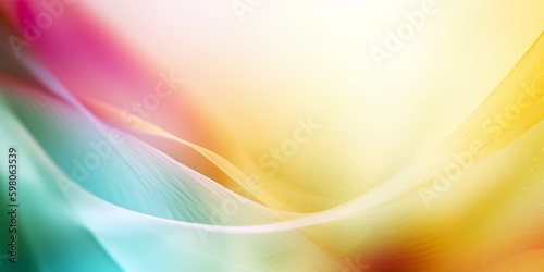 Modern wavy silk abstract background in many colors. Wavy silk material for background. Additional wallpaper  background or web in 3D design. Illustration generated by AI