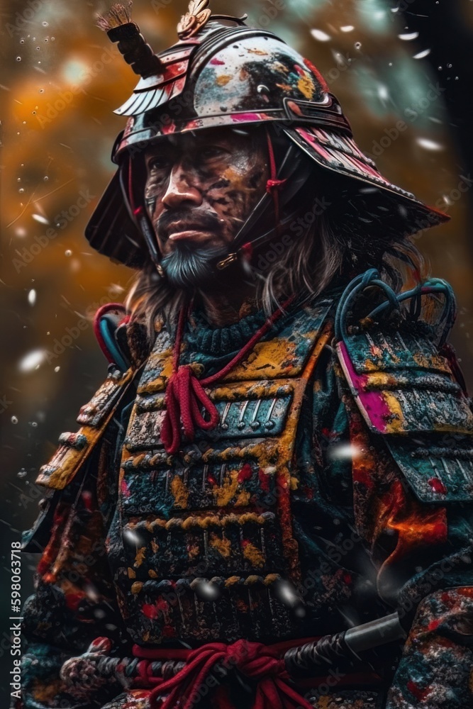 Samurai warrior. Generative AI Samurai warrior. Generative AI