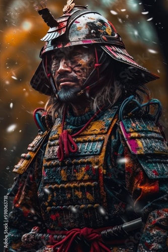 Samurai warrior. Generative AI