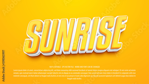 Summer hype 3d editable text effect